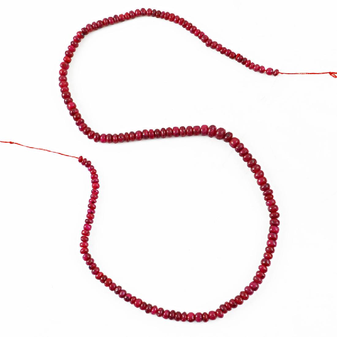 Moghul Red Ruby Beads Strand (1 of 2)