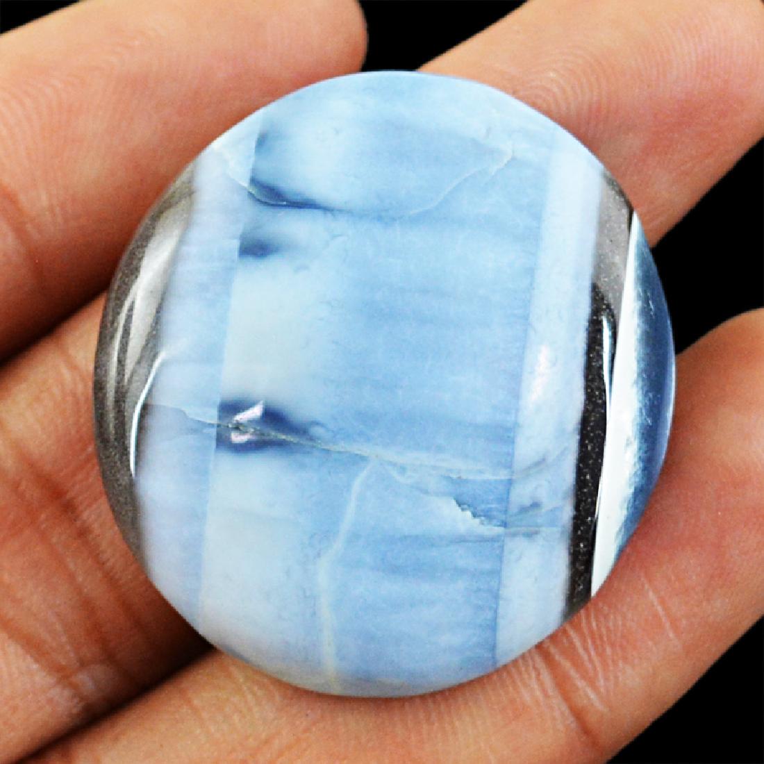 Blue Lace Agate Oval Shape Gem (1 of 2)