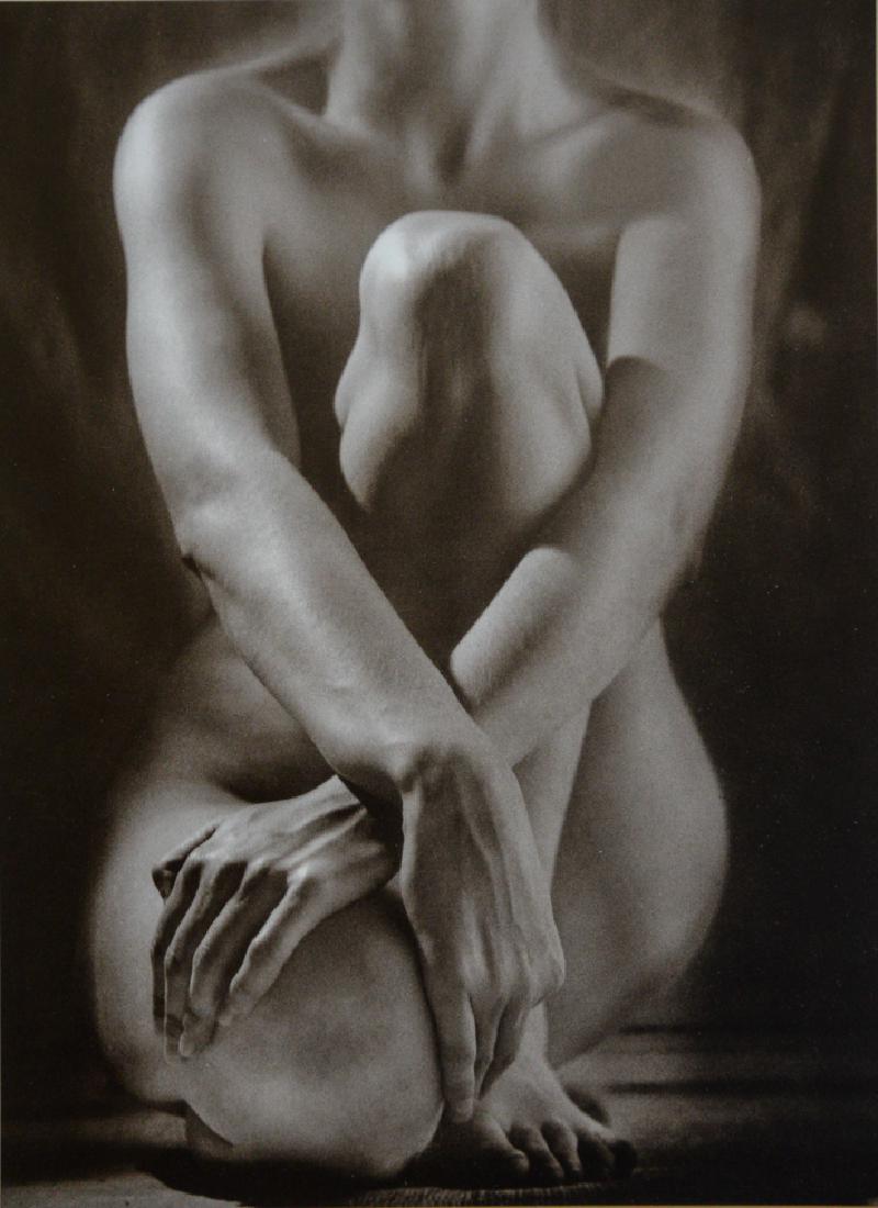 RUTH BERNHARD - Classic Torso with Hands, 1952: Artist: Bernhard, Ruth Title: Classic Torso with Hands, 1952 Medium: Duotone Photoengraving, 1986, USA Dimensions: 7.2x9.75" Heat Wax Mounted on 12x16" Conservation Board Ruth Bernhard was a German-bo