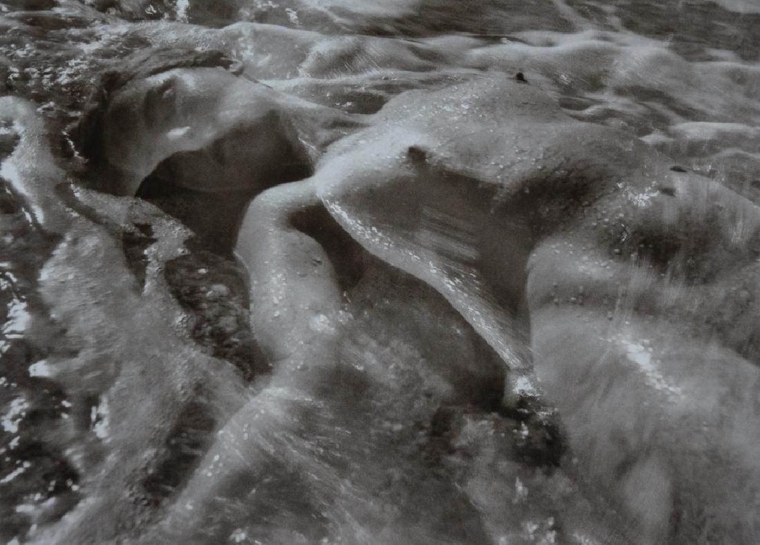 RUTH BERNHARD - In the Wave, 1945: Artist: Bernhard, Ruth Title: In the Wave, 1945 Medium: Duotone Photoengraving, 1986, USA Dimensions: 9.25x6.6" Heat Wax Mounted on 12x16" Conservation Board Ruth Bernhard was a German-born American p