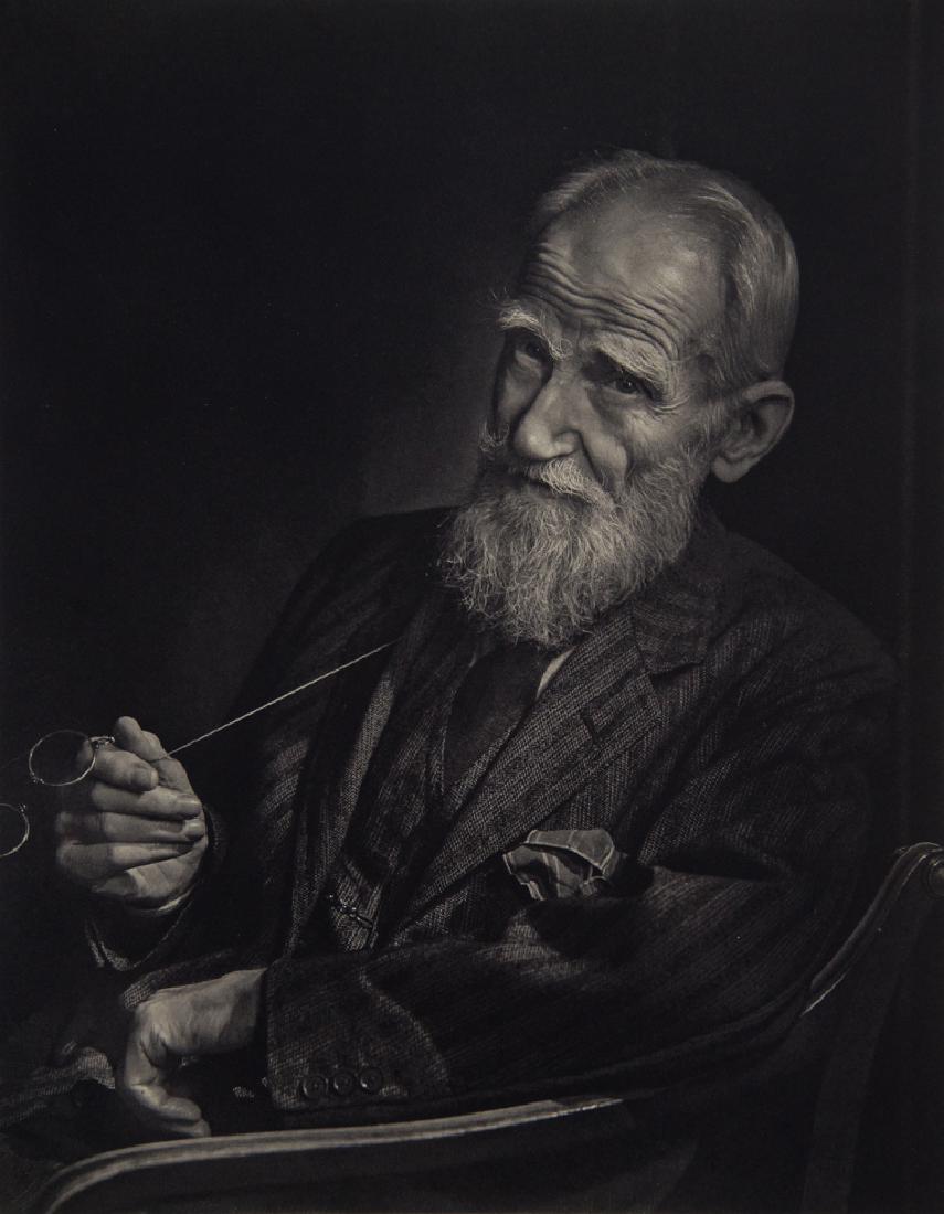 YOUSUF KARSH - George Bernard Shaw: Artist: Karsh, Yousuf Title: George Bernard Shaw Medium: Sheet Fed Gravure, 1976 Switzerland Dimensions: 9.35x12" Unmounted Yousuf Karsh (1908-2002) was an Armenian-Canadian portrait photographer, con