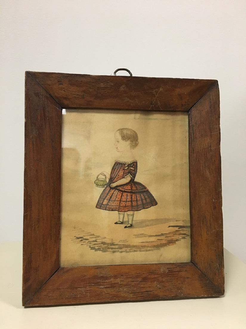 Tempura and Watercolor on Paper of Young Boy in (1 of 5)