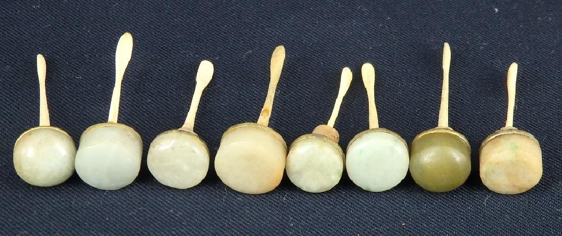 Antique lot of 8pcs snuff bottle cover with hard (1 of 10)