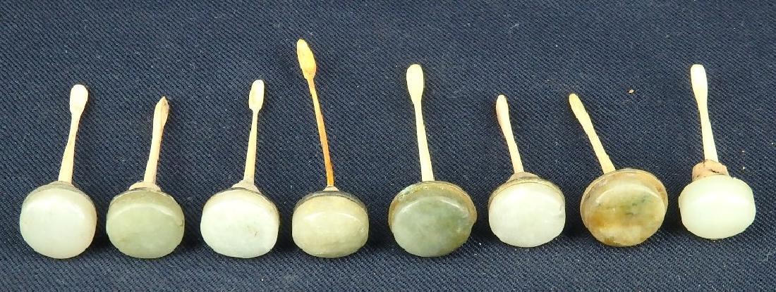 Antique lot of 8pcs snuff bottle cover with hard (1 of 10)