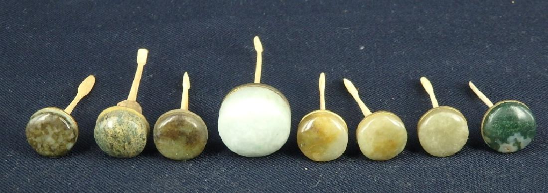 Antique lot of 8pcs snuff bottle cover with hard (1 of 10)