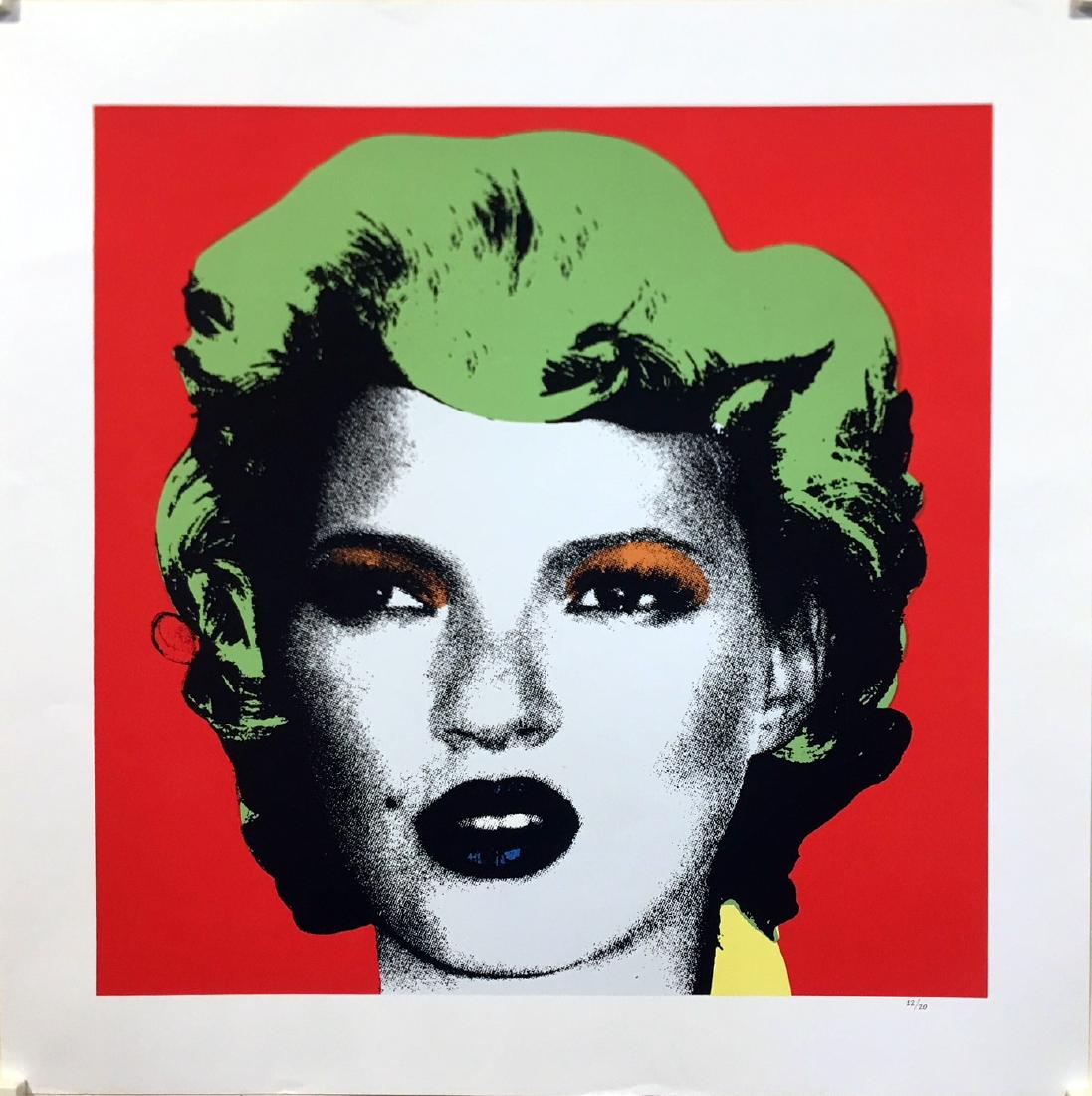 Kate Moss (Green Hair) Limited Edition After Banksy (1 of 3)
