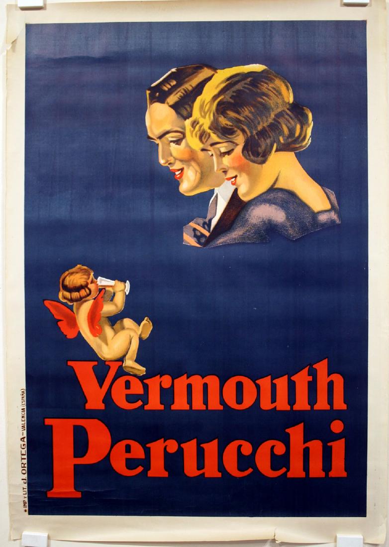 Vermouth Perucchi Original Vintage Liquor Poster (1 of 3)