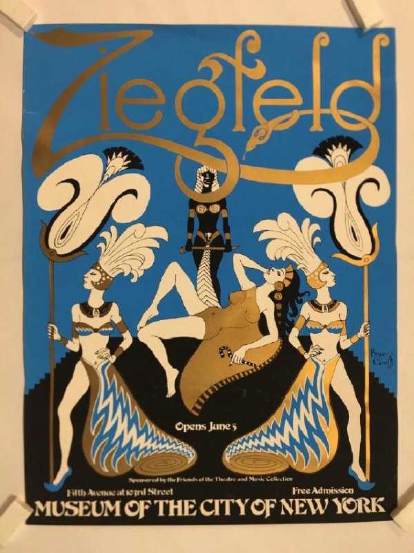 Ziegfeld Original Vintage Art Poster by Bryan Canniff (1 of 1)