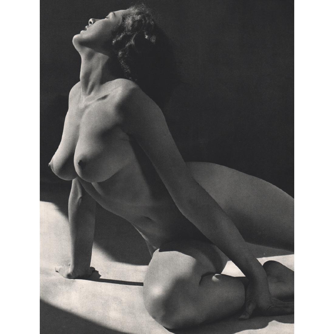 ANDRE DE DIENES - Nude: Artist: ANDRE DE DIENES Print Title: Nude Medium: Sheet-fed Gravure Printing Date: 1950s Printed in France Image size approx. 9 x 11.5 inches Andre De Dienes (1913-1985) was a Hungarian photographer,