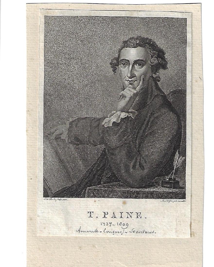 1792 Engraving of Thomas Paine (1 of 1)