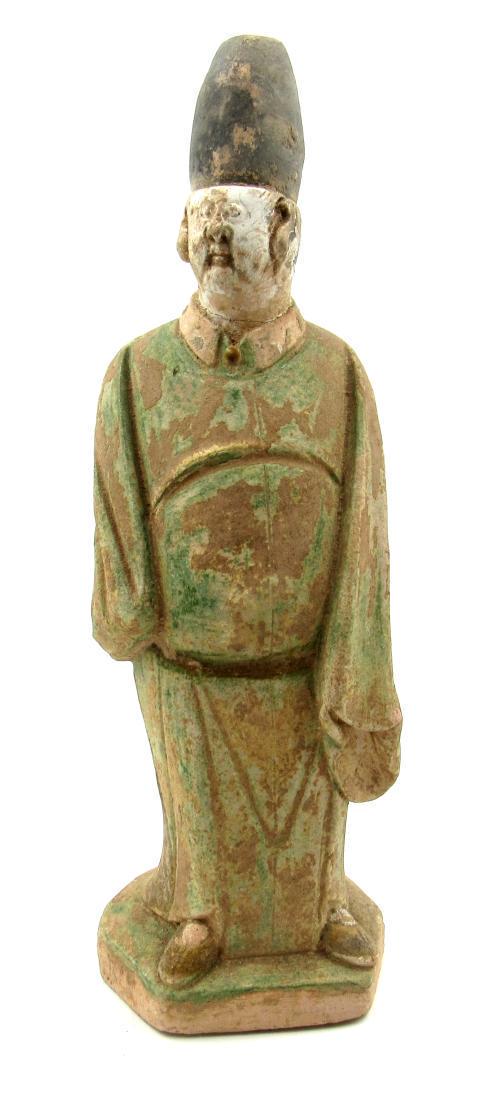 Ancient Chinese Ming Dynasty Tomb Attendant: Ancient Chinese Ming Dynasty Tomb Attendant Date: Circa 1368-1644ad Large Ancient Chinese Ming Dynasty Tomb Attendant. The item comes with a Lifetime Authenticity Certificate. Material: terracotta Obt