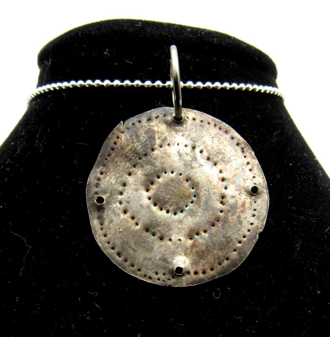 Medieval Viking Silver Shield Pendant (1 of 2)