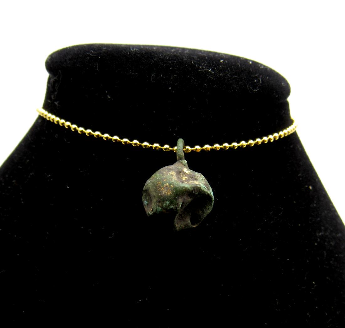 Medieval Viking Era Bronze Bell Pendant (1 of 3)