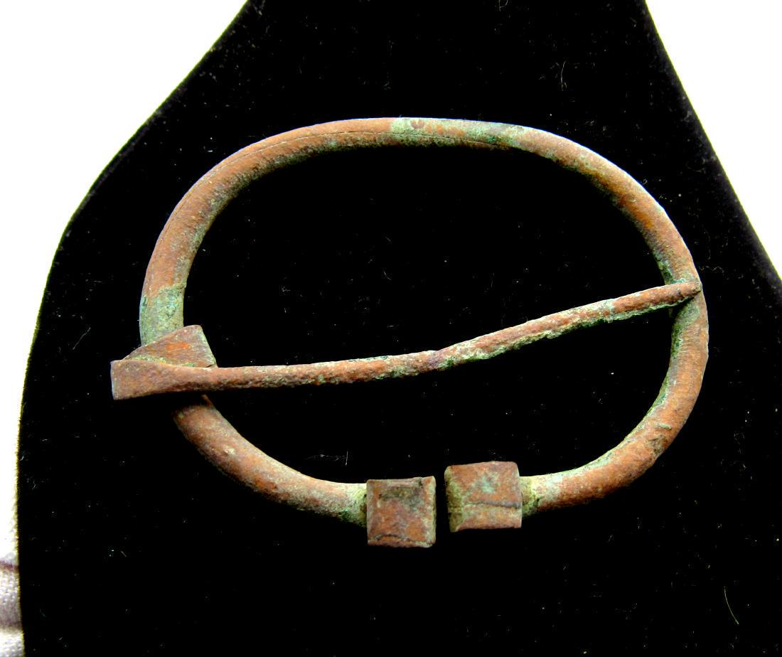 Viking Bronze Omega Brooch (1 of 2)