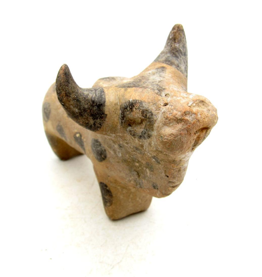 Ancient Indus Valley Terracotta Decorated Bull Idol (1 of 4)