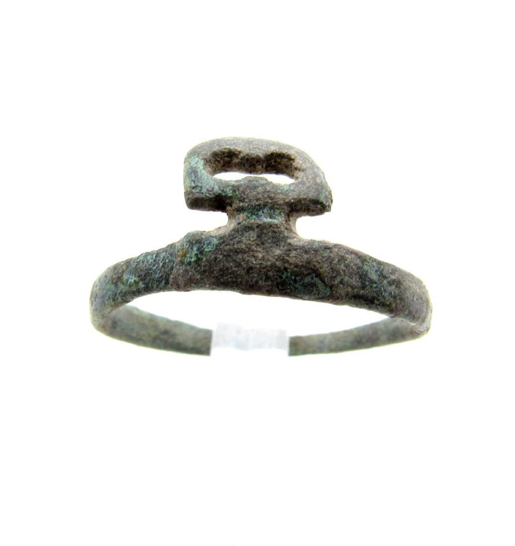Ancient Roman Bronze Key Ring (1 of 3)