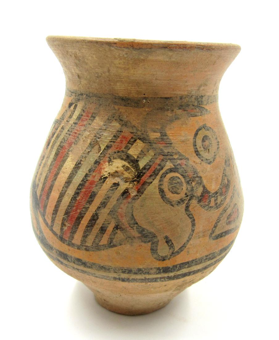 Ancient Indus Valley Terracotta Jar with Bull & Bird (1 of 4)