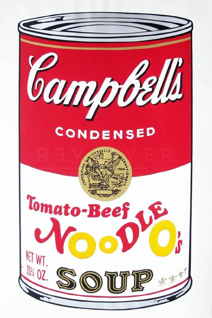 Andy Warhol, (after). Campbells Soup Noodle O's (1 of 3)