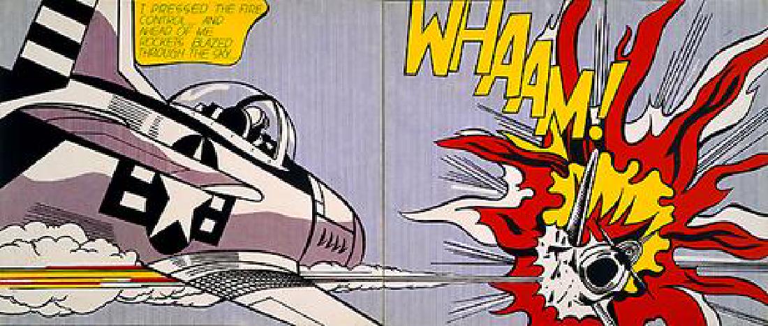 Roy Lichtenstein. (after). Whaam! I pressed the Fire (1 of 1)