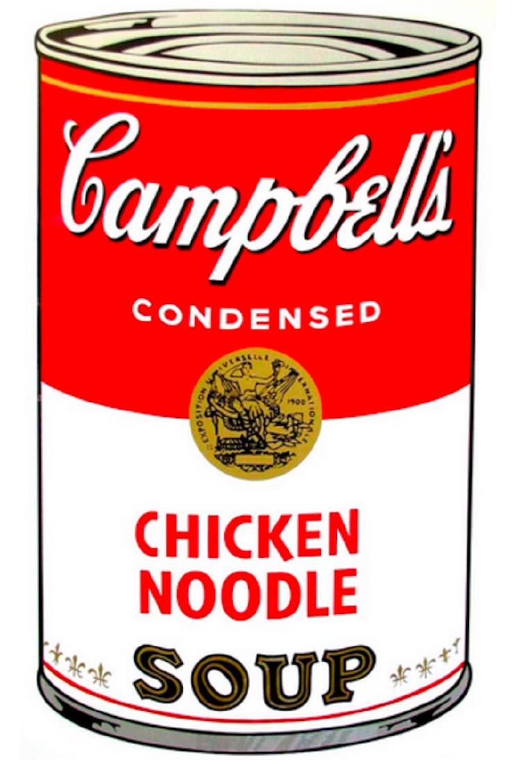 Andy Warhol, (after). Campbells Soup Chicken Noodles (1 of 3)