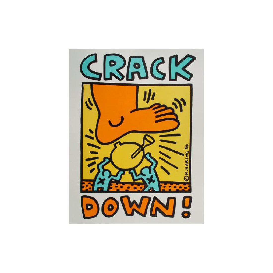 Crack Down - Keith Haring - 1986 Concert Poster (1 of 1)