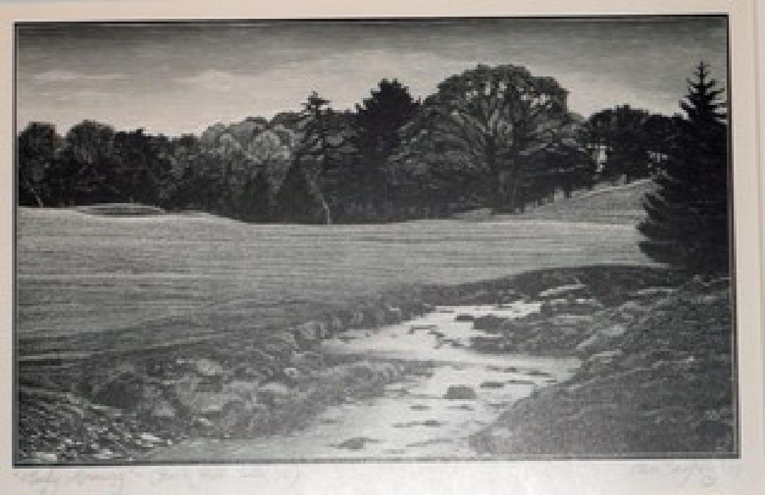 Cheffetz, Asa Engraving Early Morning, Buck Hill Falls, (1 of 1)