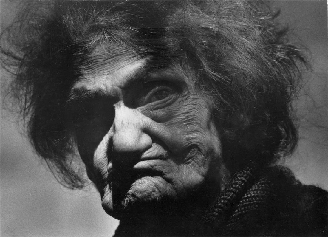 Vintage Richard Avedon Photograph of Wizened Old Woman (1 of 1)