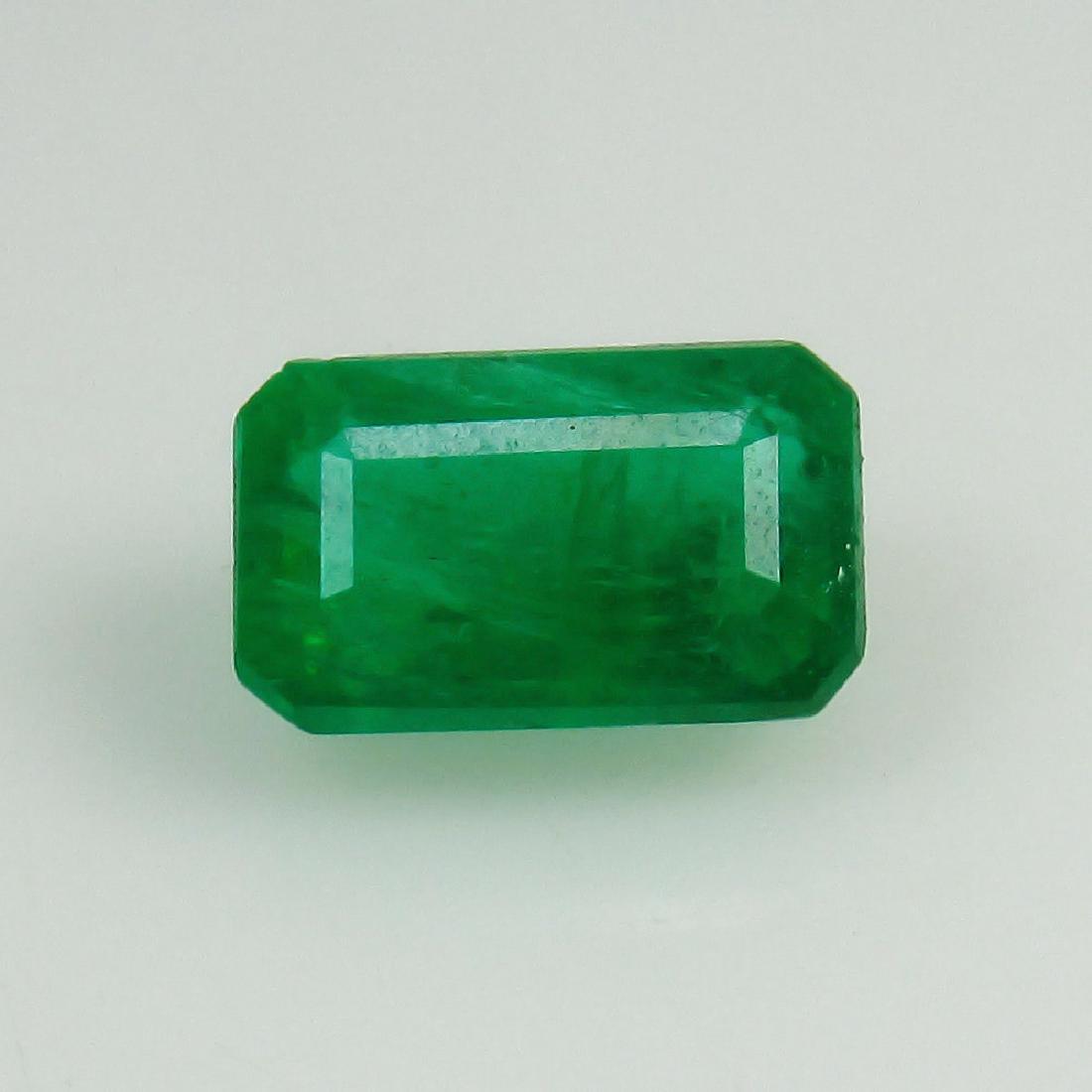 0.89 Ct Genuine Loose Zambian Emerald AAAAA++ Green Top (1 of 4)