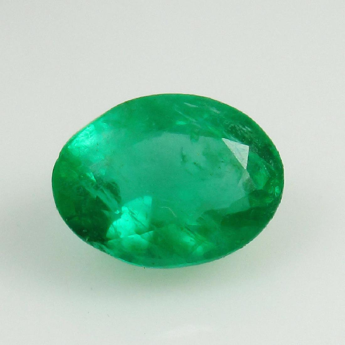 1.17 Ct Genuine Loose Zambian Emerald AAA++ Good Green (1 of 4)