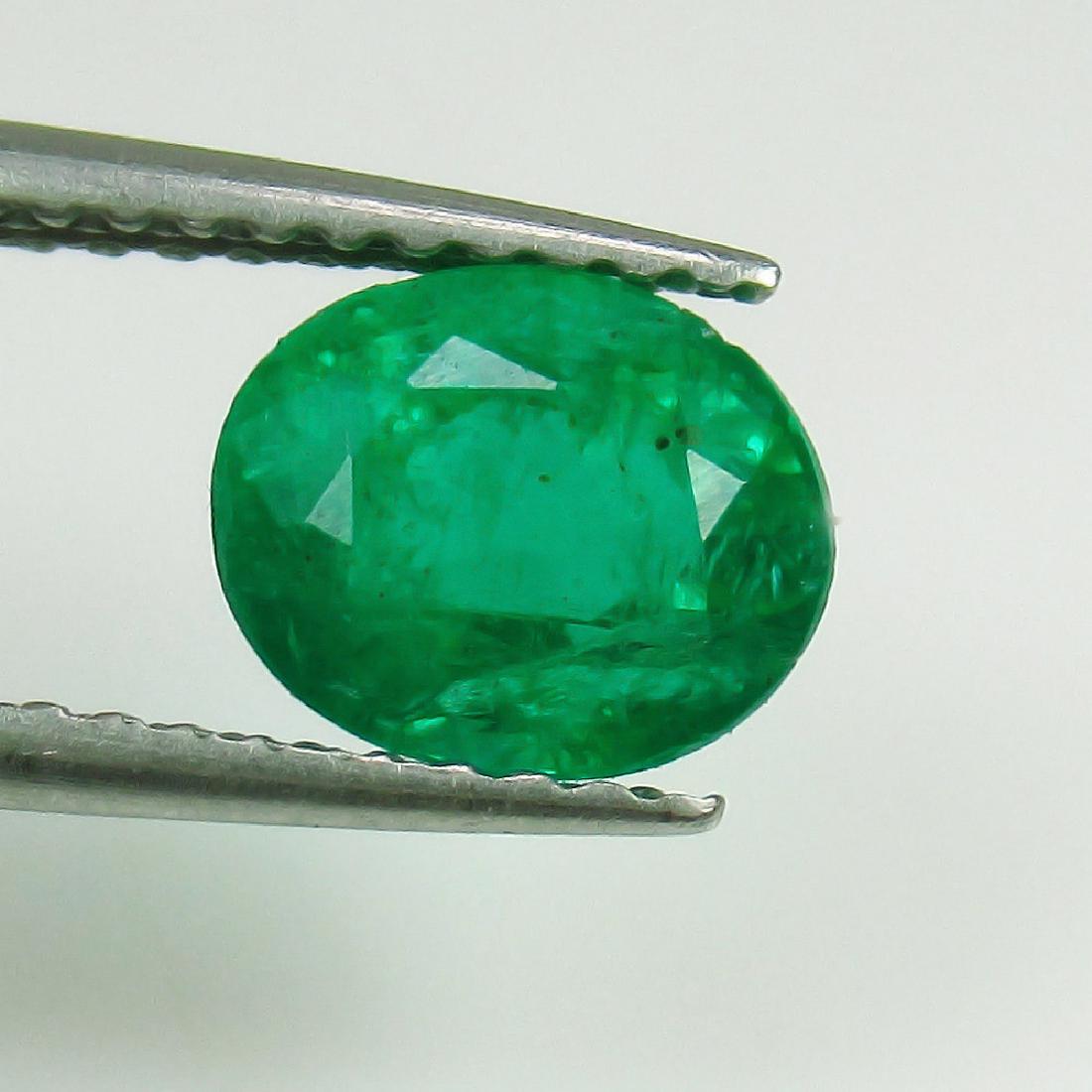 1.41 Ct Genuine Loose Zambian Emerald AAAAA++ Green (1 of 4)