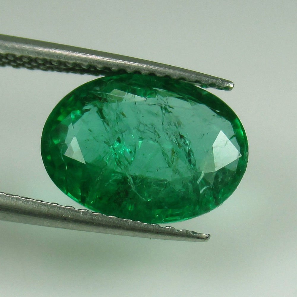 2.91 Ct Genuine Loose Zambian Emerald AAA Green Good (1 of 2)