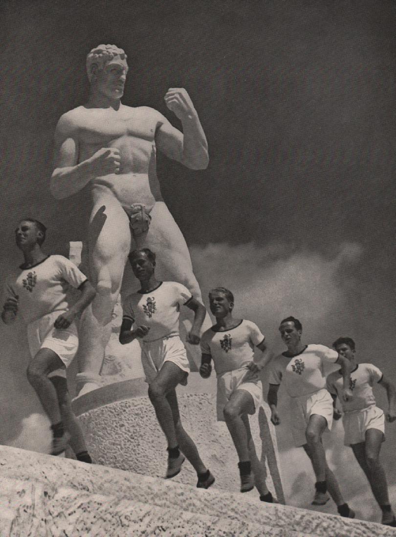 ALFRED EISENSTAEDT- Mussolini Forum: Artist: ALFRED EISENSTAEDT Print Title: Mussolini Forum Printing Date: 1934 Medium: Photoengraving Printed in: Germany Image Size:8" x 6” Please note that this lot has a confidential reserve. When y