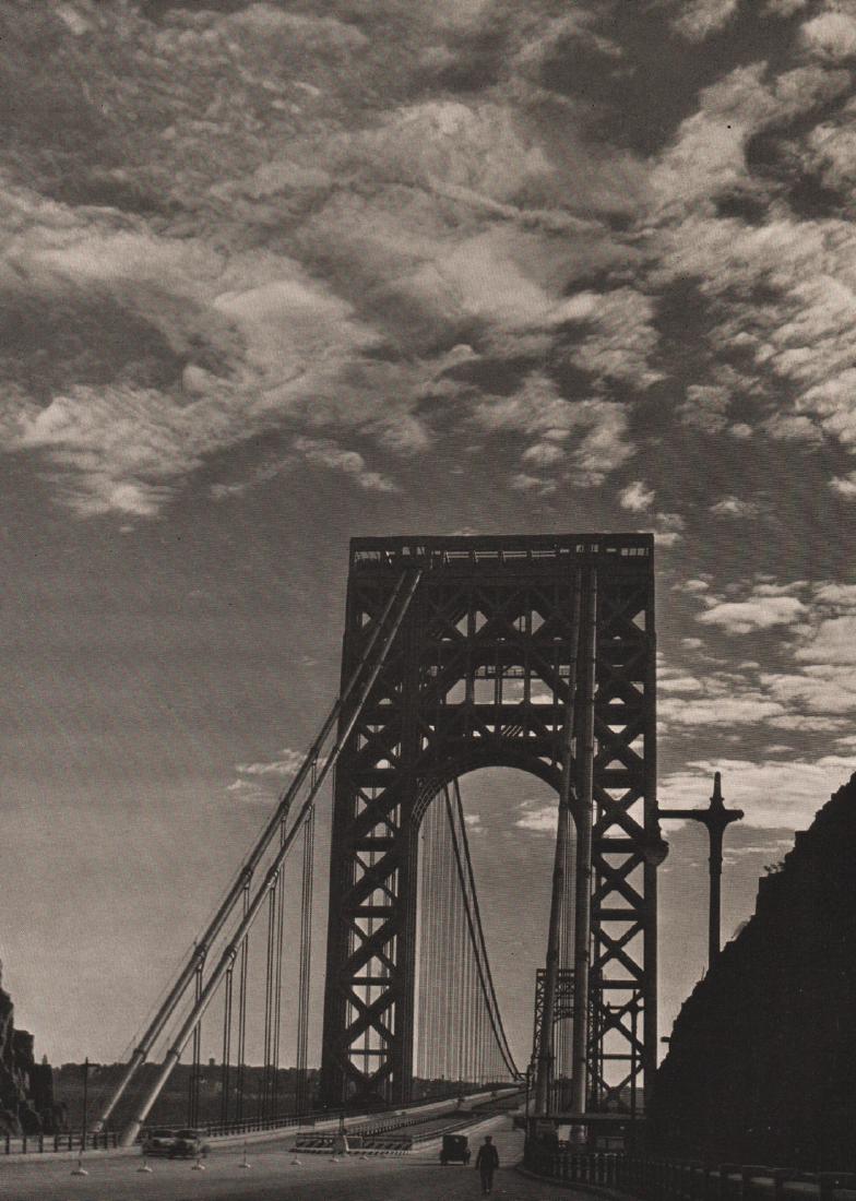 FRITZ HANS RADOWSKI - George Washington Bridge: Artist: FRITZ HANS RADOWSKI Print Title: George Washington Bridge Medium: Photoengraving Printed 1935 in Germany Image size (inches) approx.8.5 x 6” Please note that this lot has a confidential rese
