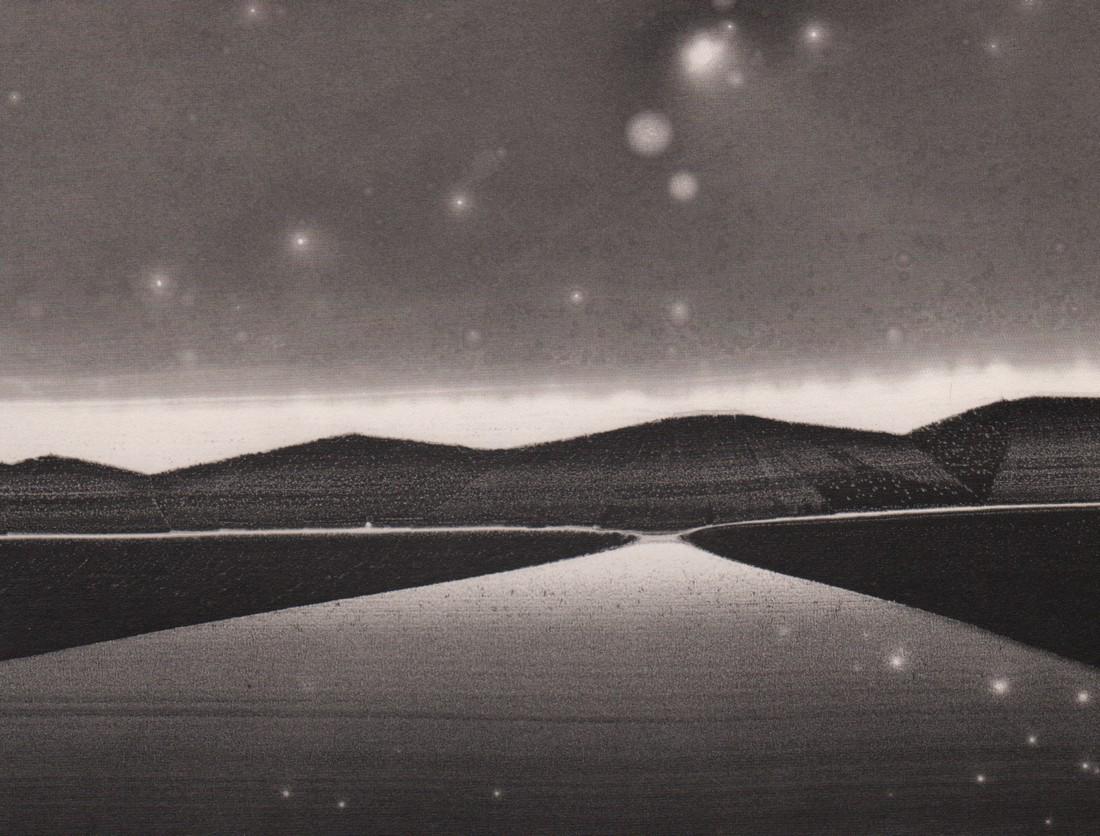 JEAN-PIERRE SUDRE - Paysage Materiographique, 1980: Artist: JEAN-PIERRE SUDRE Paysage Materiographique, 1980 Medium: photolithograph Printed in: France, 1984 Image Size: approx. 6 x 7.5” Jean-Pierre Sudrewas born in Paris but later moved to the sout