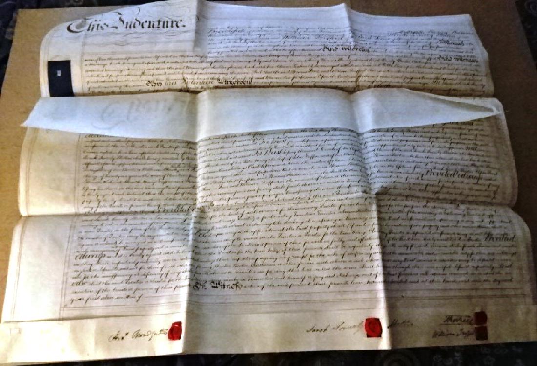 1868 Large English Vellum Manuscript Marriage (1 of 4)