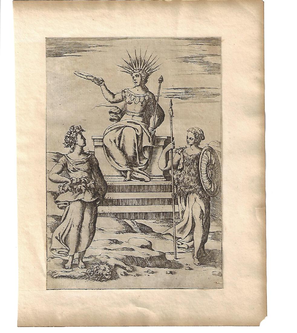 1587 Mythology Engraving Vincenzo Cartari (1 of 1)