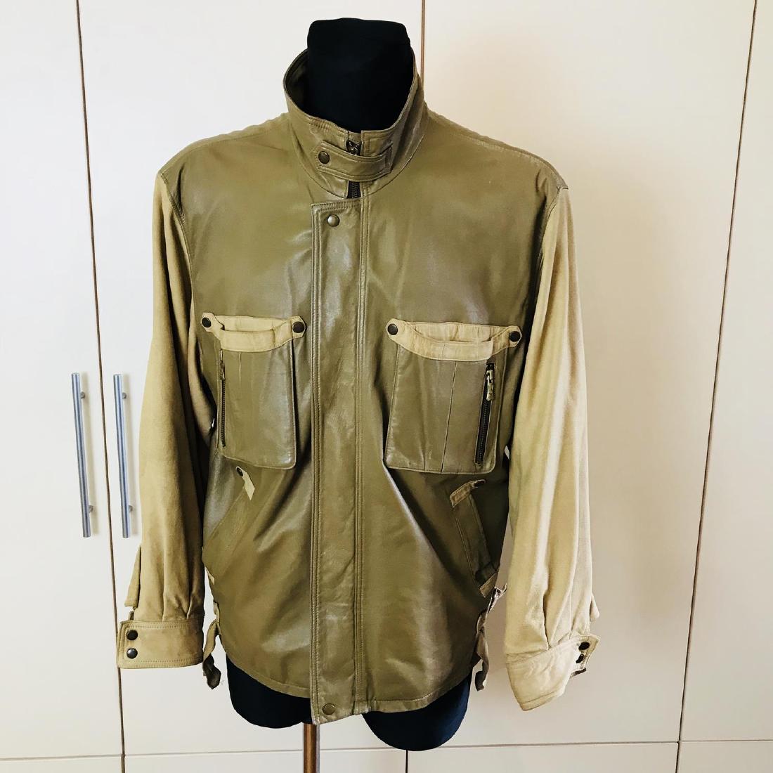 Vintage Men's Biker Leather Jacket Size US 42 EUR 52 (1 of 8)