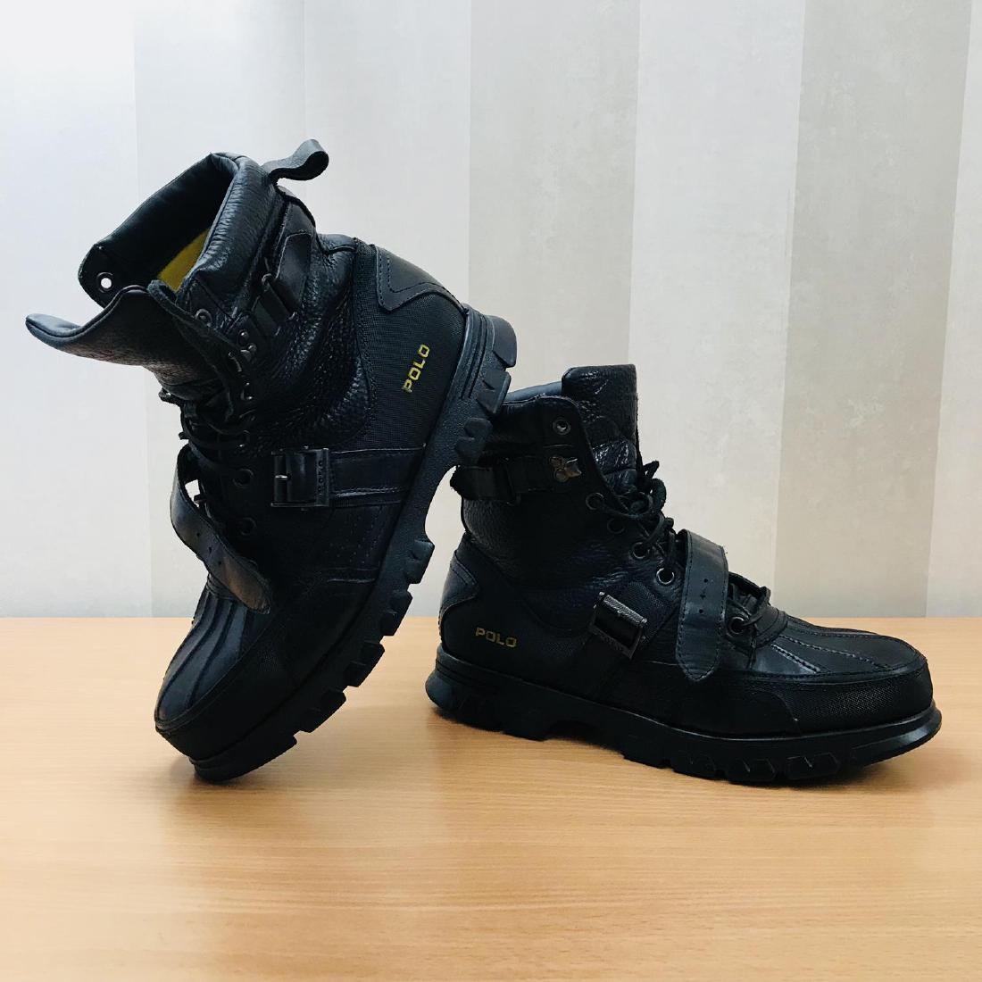Men's Ralph Lauren Black Leather Boots Size US 11.5: Men's Ralph Lauren Black Leather Boots Size US 11.5 Modern Leather US 11.5 Please note that this lot has a confidential reserve. When you leave a bid in advance of the auction, submit your maximum. Th