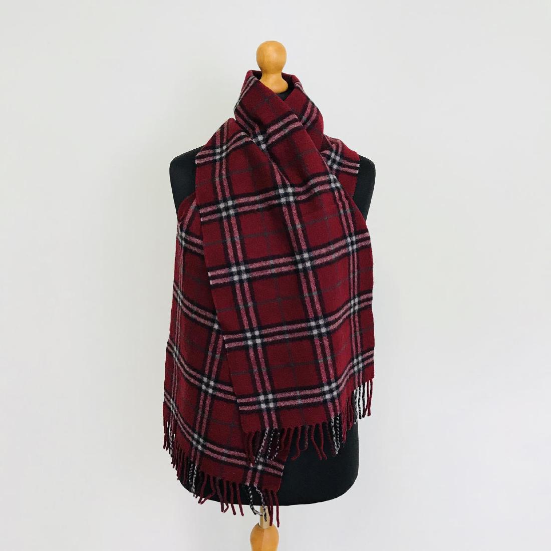 Vintage Burberry Lambswool Scarf (1 of 5)