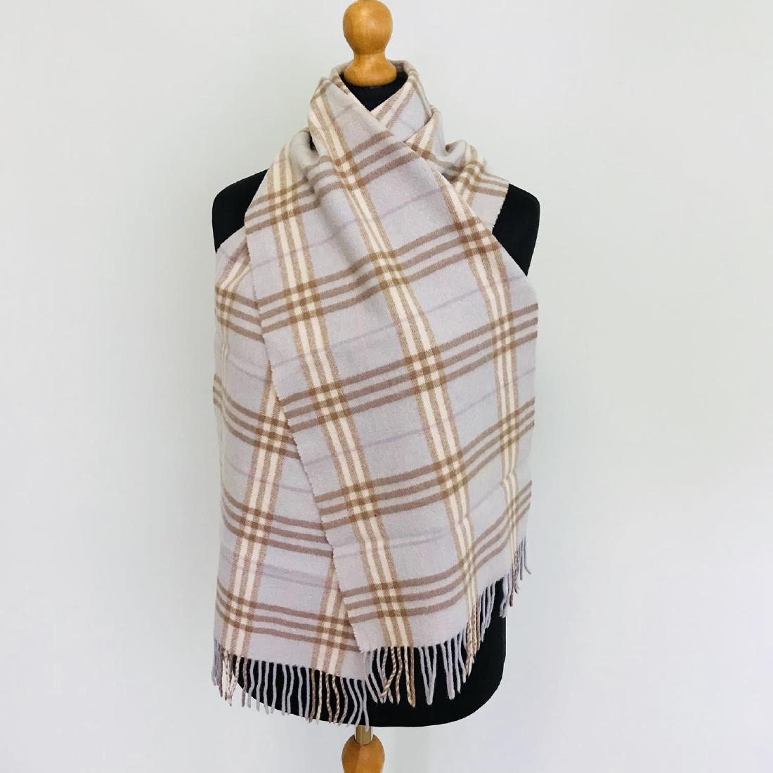 Vintage Burberry Cashmere and Lambswool Blend Scarf
