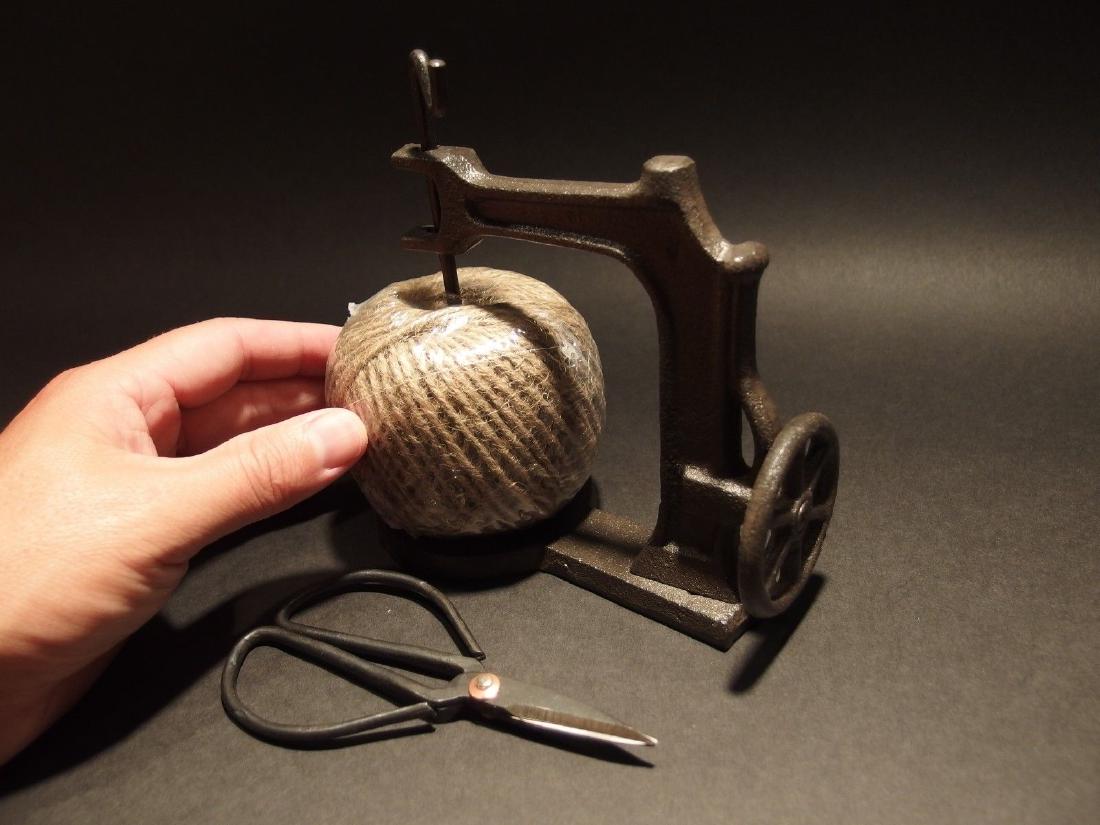 Cast Iron Sewing Machine Twine Holder & Scissors (1 of 10)