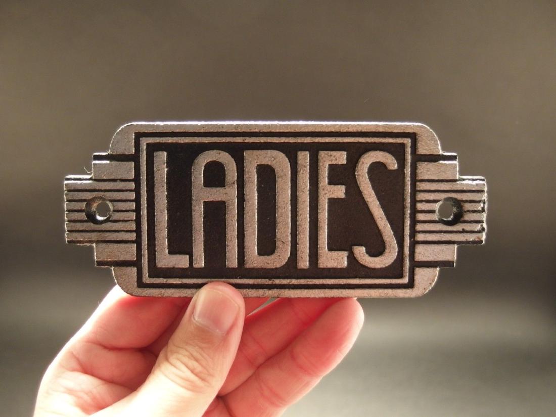 Cast Iron Retro Art Deco Bathroom Gents Ladies Girls (1 of 6)