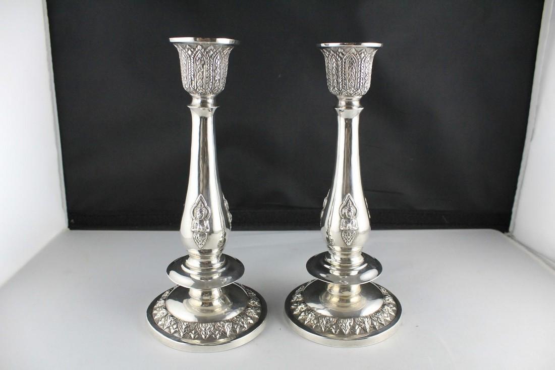 20th Century Pair of Thai 925 Sterling Silver (1 of 7)