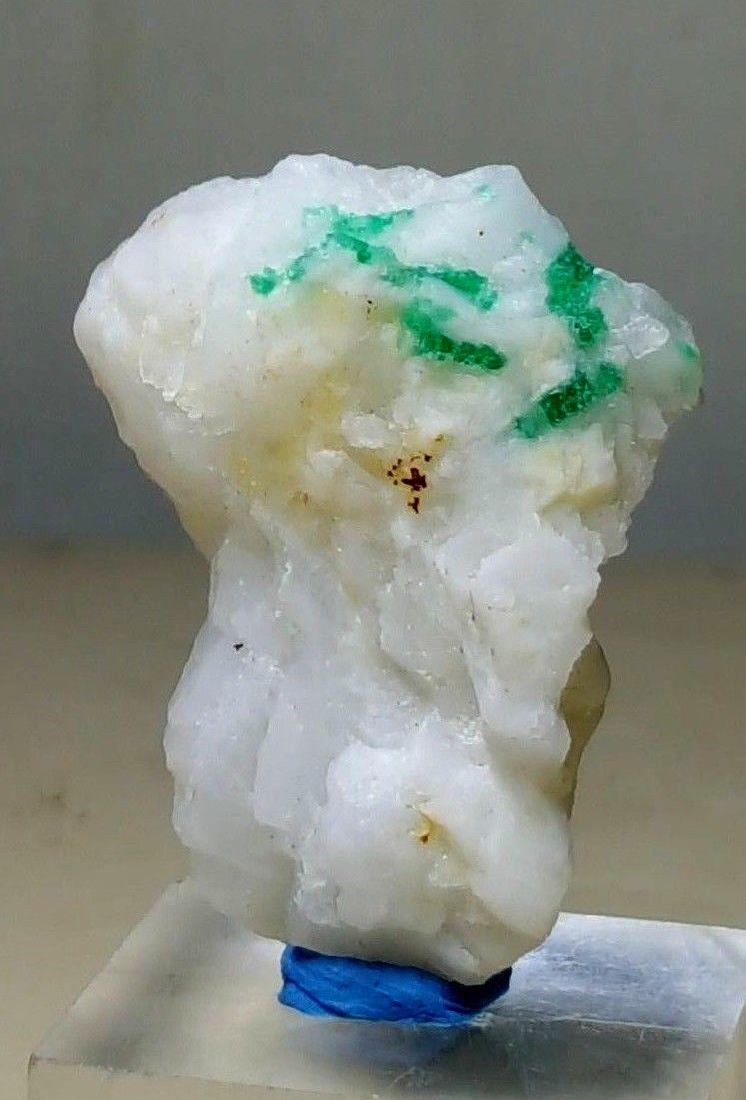 Amazing Natural Emerald Inclusion in White Mother Rock (1 of 3)