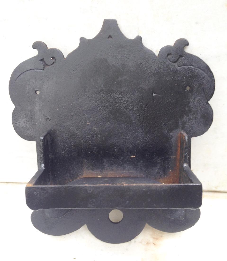 Late 19thc heavy cast iron barn shelf (1 of 4)