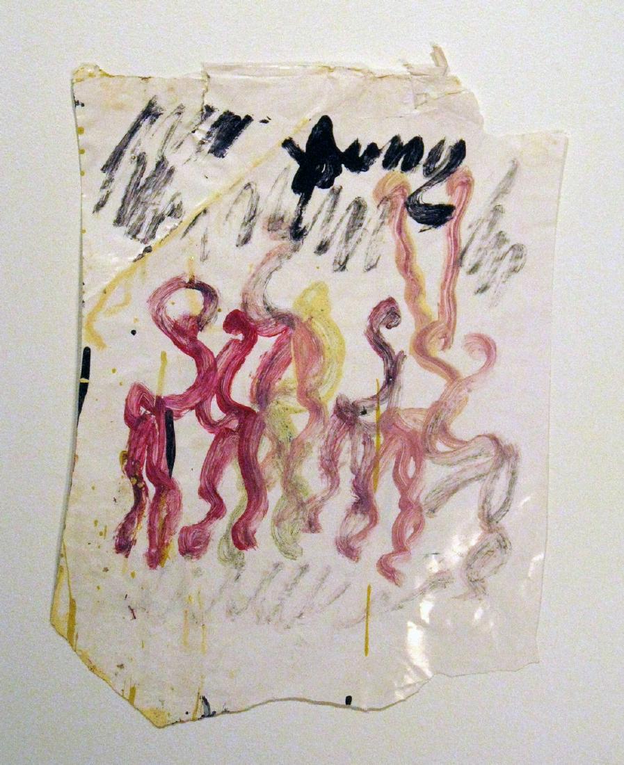 Untitled Purvis Young Figures Painting (1 of 1)
