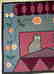 Hooked Rug with 2 Cats on a Roof - 5