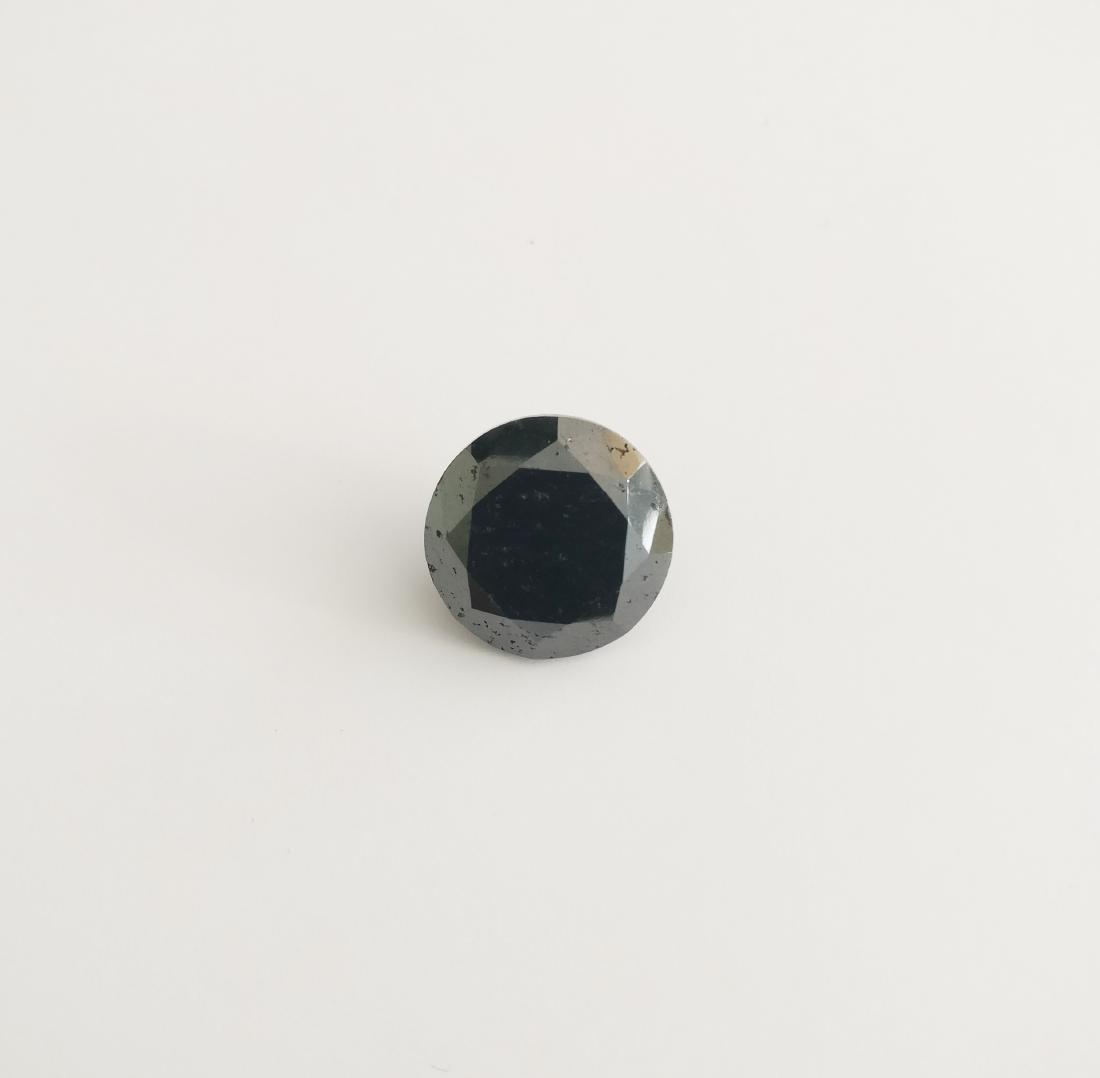 Round Brilliant Diamond Fancy Black 26.32 ct (1 of 4)