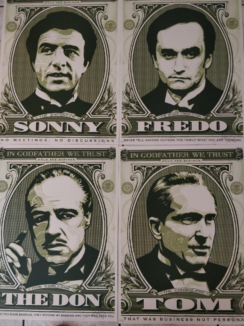 Shepard Fairey Godfather Prints Set, Matching #'s (1 of 6)