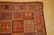 Panel Tile Design Caucasian Soumak Kilim Rug 4.4x6 - 5